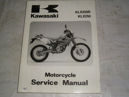 KAWASAKI KLX250  KLX250R  1993-1996  Service Manual  99924-1165-03  #455
