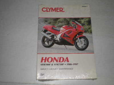 HONDA VFR700 VFR750 F 1986-1997 Clymer Service Manual M458-2 #524