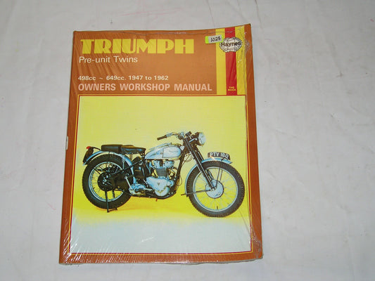 TRIUMPH 5T 6T T100 T110 T120 TR5 TR6 1947-1962  Haynes Service Manual 251  #E22