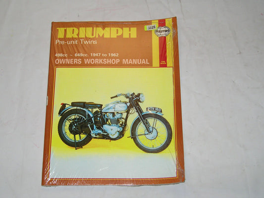 TRIUMPH 5T 6T T100 T110 T120 TR5 TR6 1947-1962 Haynes Service Manual 251 #E22