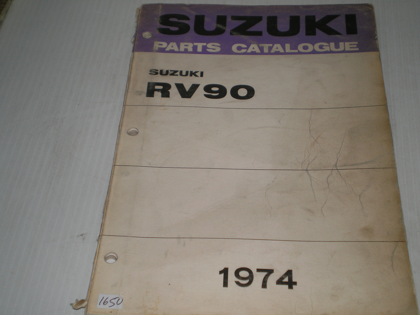 SUZUKI RV90  J/K/L Rover 1972 1973 1974  Parts Catalogue  #1653