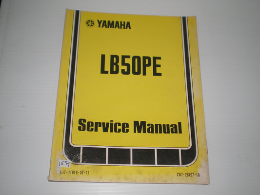 YAMAHA LB50P E  Chappy  1978  Service Manual  2U7-28197-10  LIT-11616-01-11  #1574