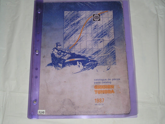 BOMBARDIER SKI-DOO Citation Tundra 1987 Parts Catalogue 480 1213 00 #S210