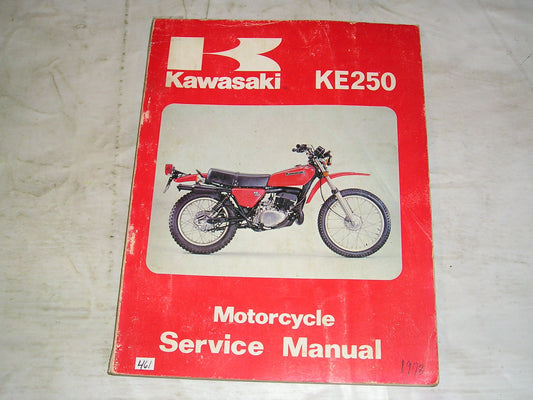 KAWASAKI KE250  B1/B2/B3  1977 1978 1979  Service Manual  99924-1014-01  #461