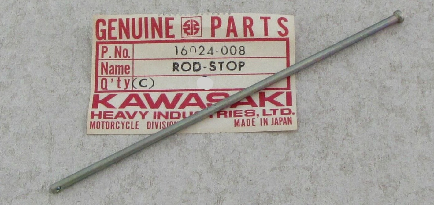 KA WASAKI F5 1970 THROTTLE VALVE STOP ROD 16024-008