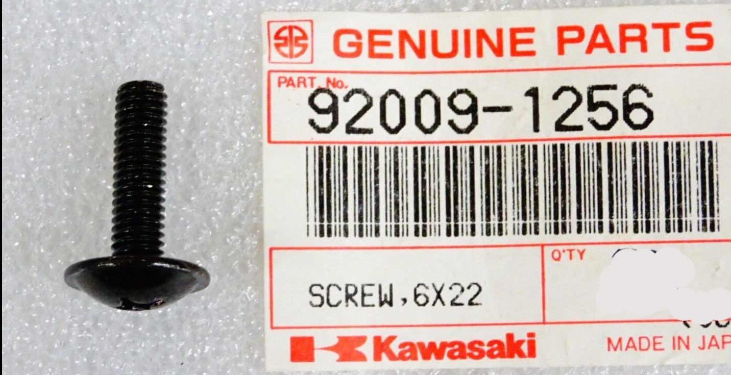 KAWASAKI KX KLX KLT KLF KSF EN ZX ZL ZG ZN BLACK SCREW 92009-1256