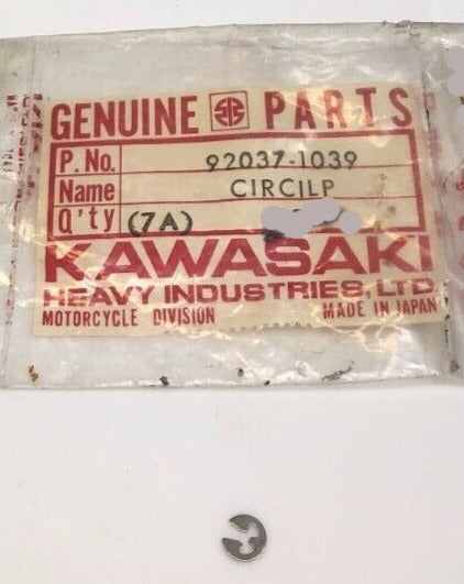 KAWASAKI KL250 KLT200 KLT250 KX250 KZ200 KZ250 Jet Needle E Clip 92037-1039