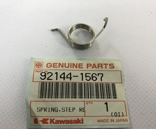 KAWASAKI EX K R ZR ZX ZG L/H FOOTREST / STEP RETURN SPRING 92144-1567