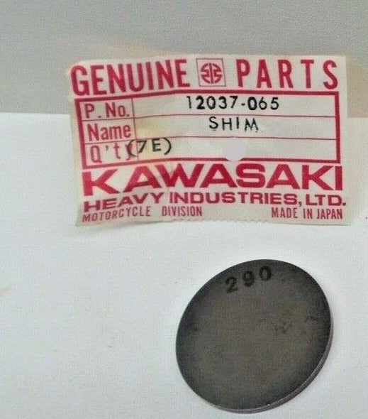 KAWASAKI KZ750 Valve Adjustment Shim T 2.90 12037-065