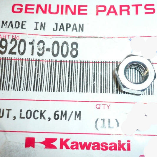 KAWASAKI Many Models  Multi Purpose Lock Nut 6mm   92019-008 / 92015-1829