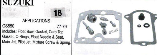 SUZUIKI GS550 1977-1979 Carburetor Repair Kit  # 18